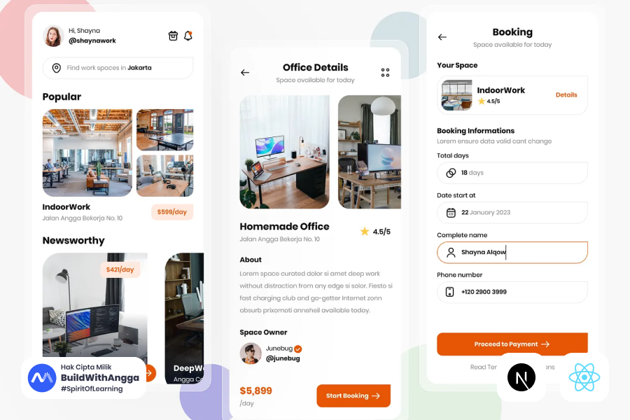 Tutorial Next JS 15 Belajar Server dan Client Components Projek Web Booking Hotel